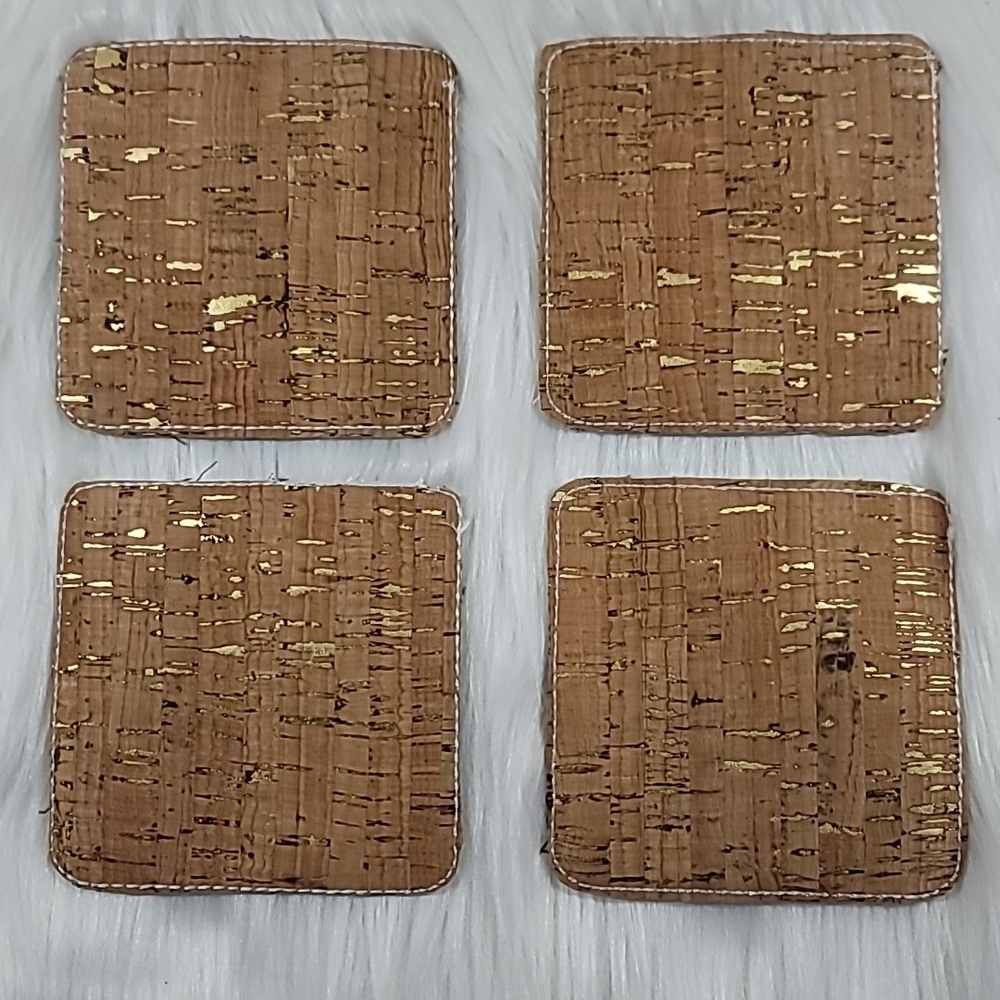 Set Of 4 Embroidered Cork Friends TV Show Coasters - Picture 6 of 6